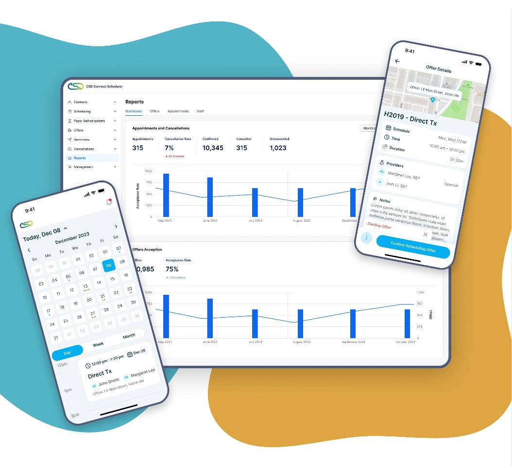 ABA Scheduling Web and Mobile App