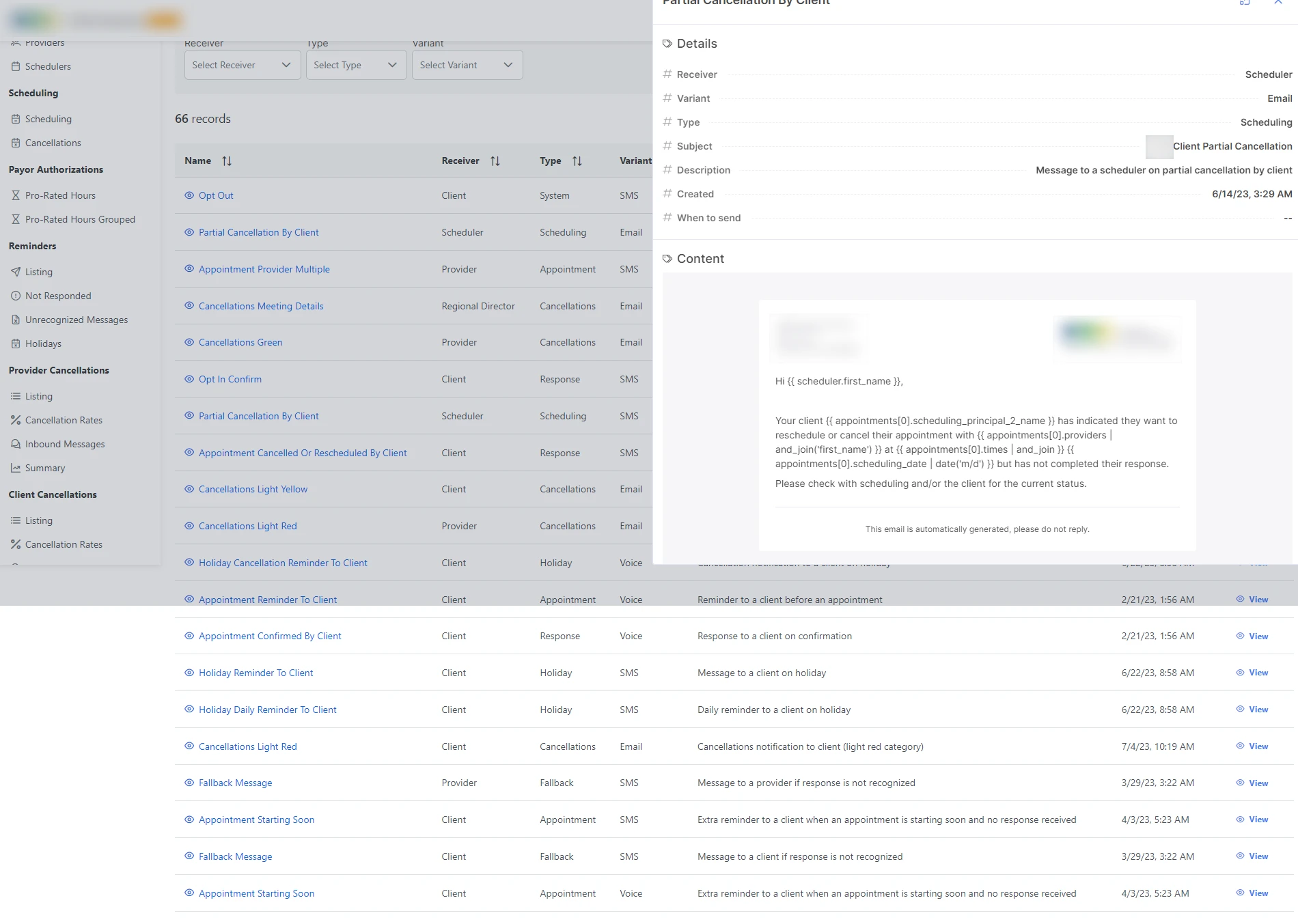 Scheduler Templates